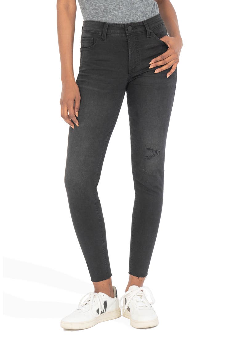 Donna Fab Ab High Waist Ankle Skinny Jeans, Main, color, HUNDRED
