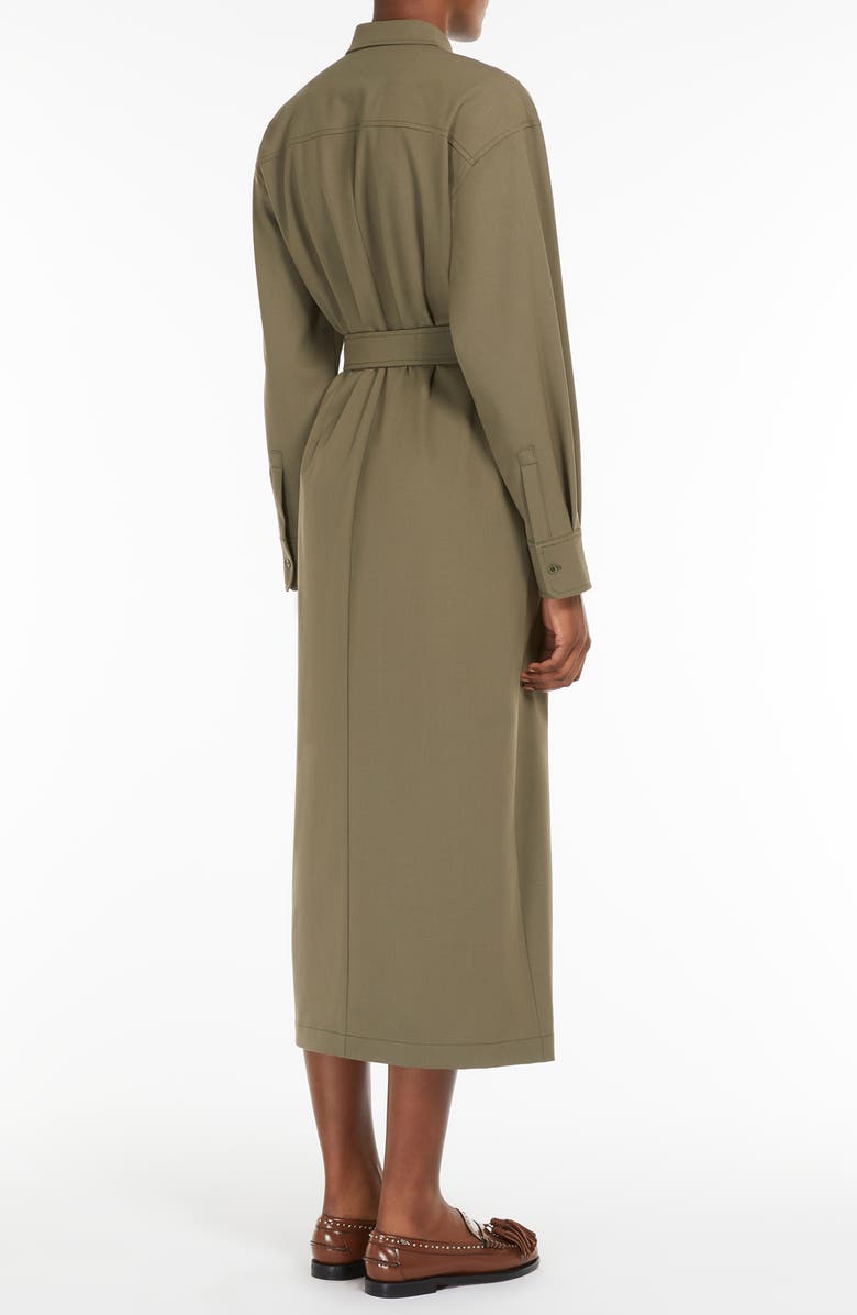 Weekend Max Mara Long Sleeve Belted Shirtdress, Alternate, color, 