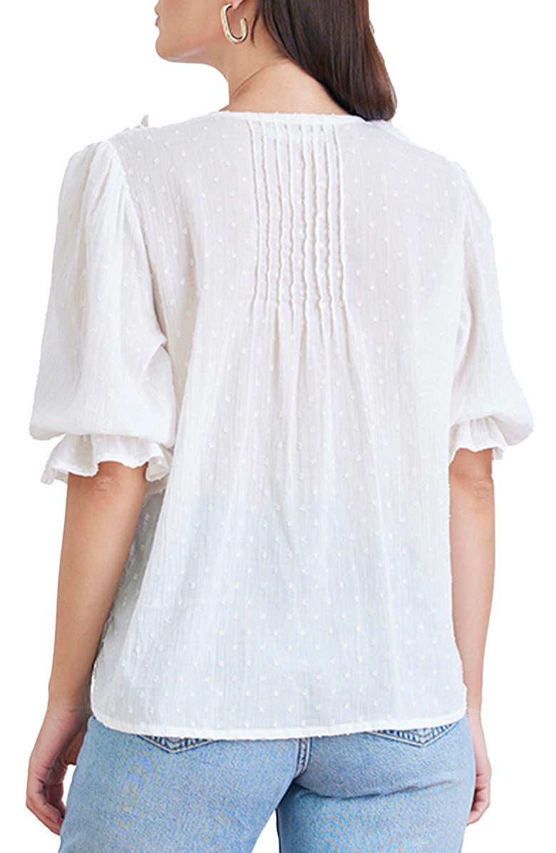 Paneros Clothing Chloe Cotton Ruffle Shirt, Alternate, color, Gold Dust