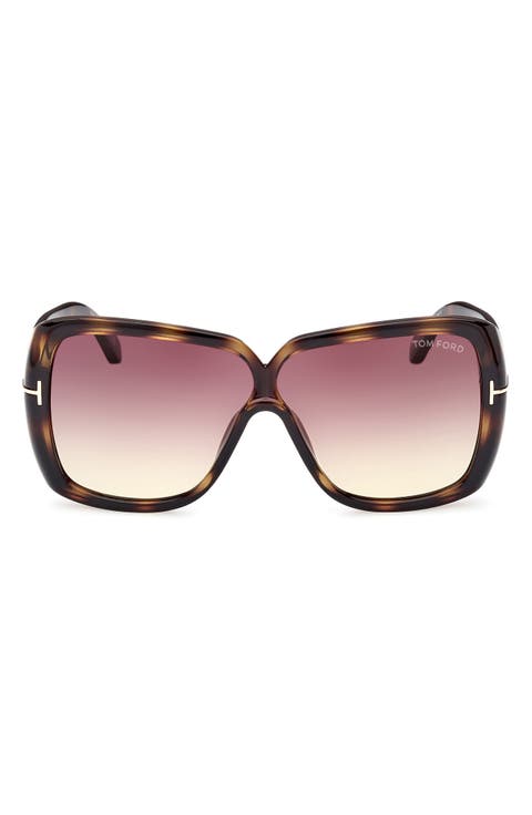 61mm Geometric Sunglasses