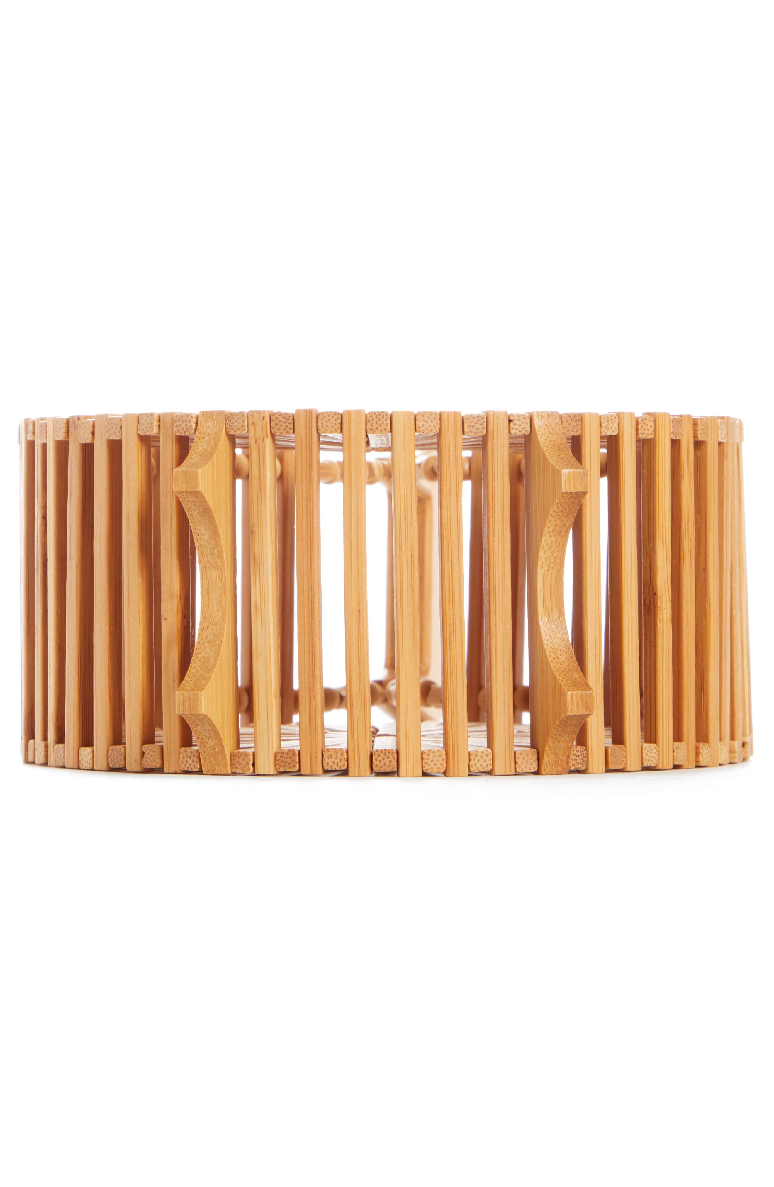 Cult Gaia Zaha Top Handle Bamboo Bag, Alternate, color, 