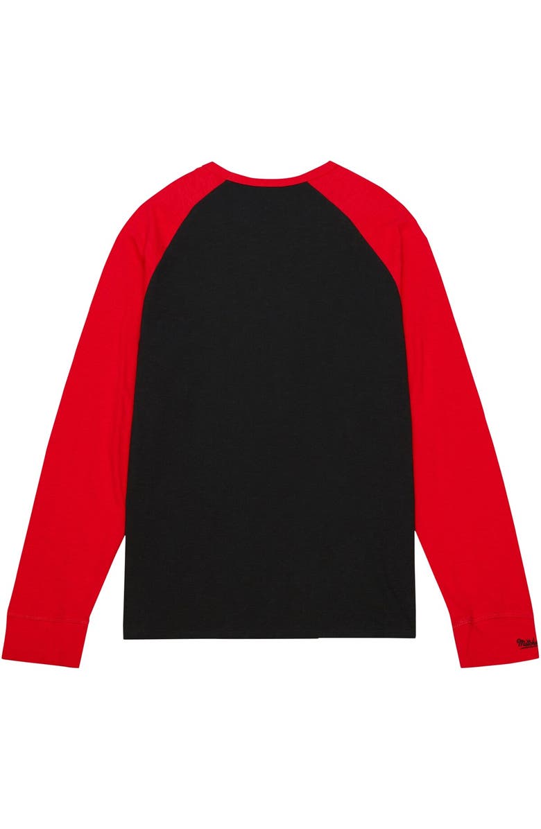 Mitchell & Ness Men's Mitchell & Ness Black Ohio State Buckeyes Legendary Slub Raglan Long Sleeve T-Shirt, Alternate, color, Black