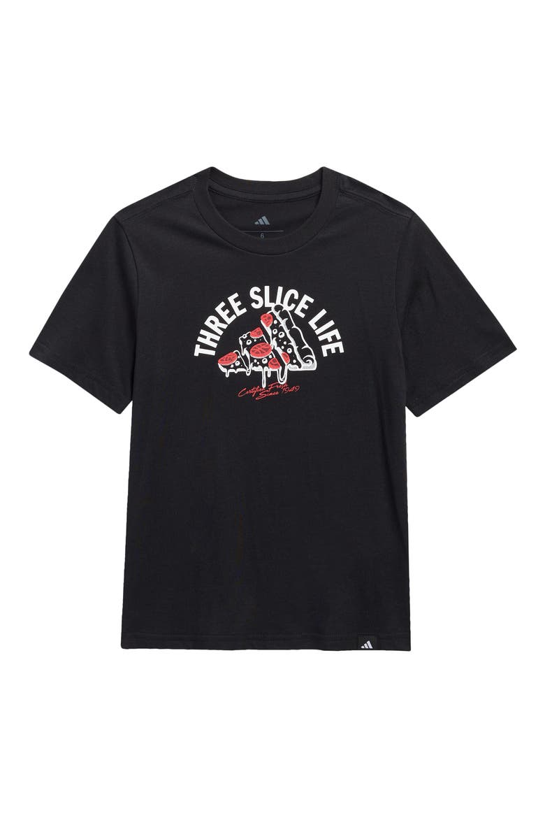 Kids' 3-Slice Life Cotton Jersey Graphic T-Shirt, Main, color, BLACK
