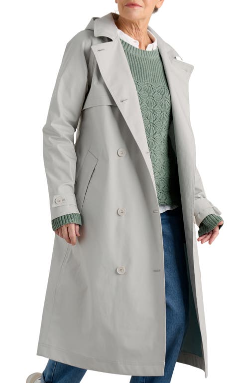 Seasalt Cornwall Penweathers Waterproof Trench Coat In Driftwood