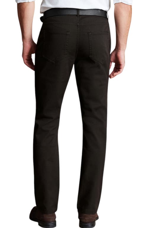 Charles Tyrwhitt Twill Slim Fit 5 Pocket Jeans In Black