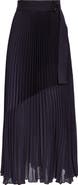 Reiss Anya Pleat Belted Midi Skirt
