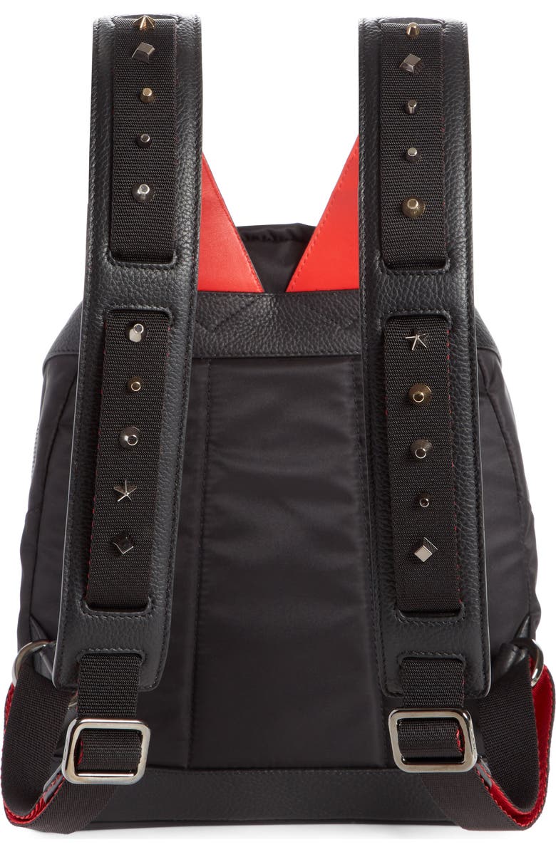 Christian Louboutin Small Backloubi Nylon Backpack, Alternate, color,