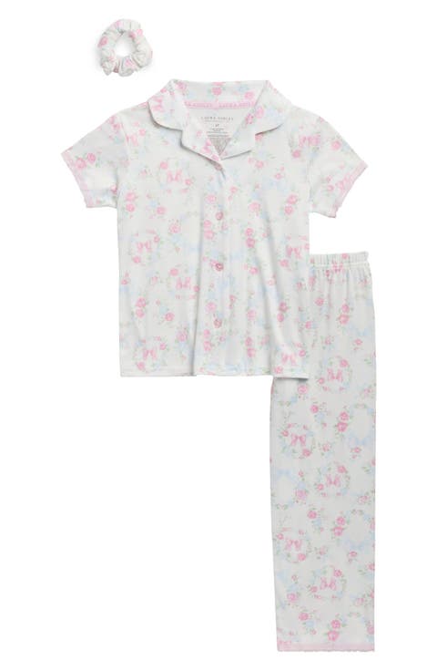 Two-Piece Peached Jersey Pajamas & Scrunchie Set (Toddler)