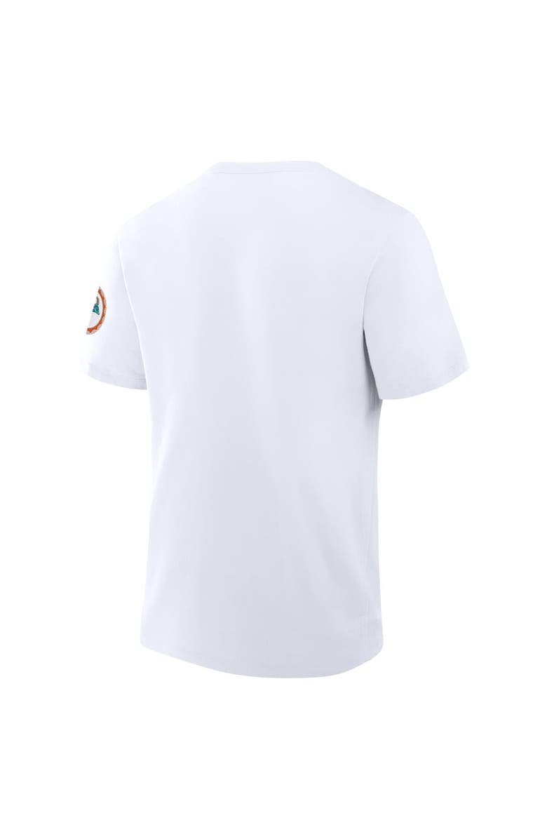 FANATICS Men's Fanatics White Miami Dolphins Elevated Classic Legacy T-Shirt, Alternate, color,