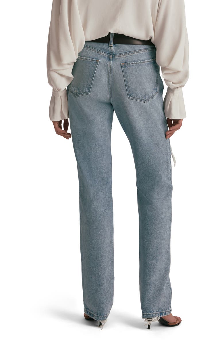 Favorite Daughter The Mikaela Ripped Low Rise Straight Leg Jeans, Alternate, color,