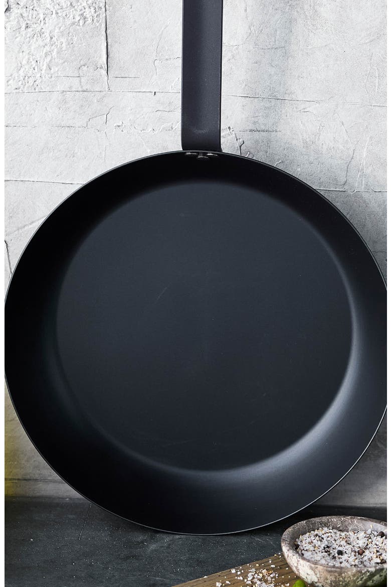 Bobby Flay by GreenPan 12-Inch Carbon Steel Frypan, Alternate, color, BLACK