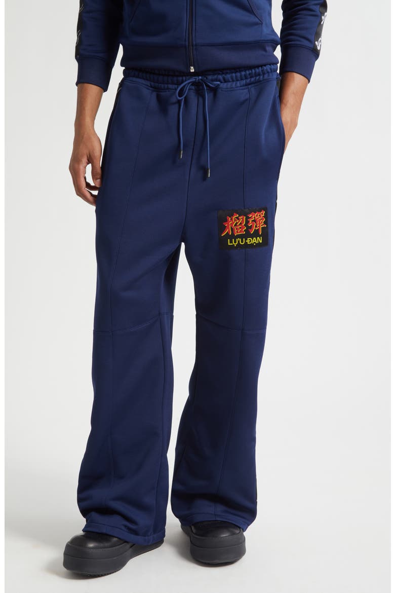 Stacked Track Pants, Main, color, DEEP NAVY