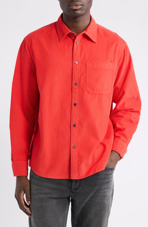 Relaxed Corduroy Shirt Jacket