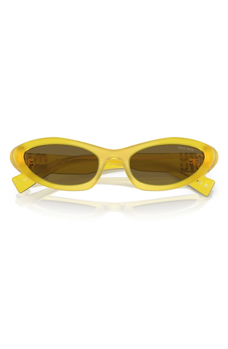 Miu Miu 54mm Polarized Irregular Sunglasses, Alternate, color,