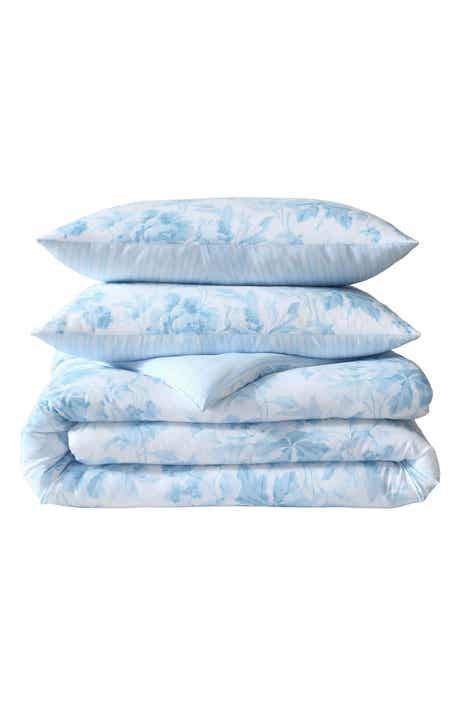 Laura Ashley Anja Toile Washed Microfiber Comforter Set