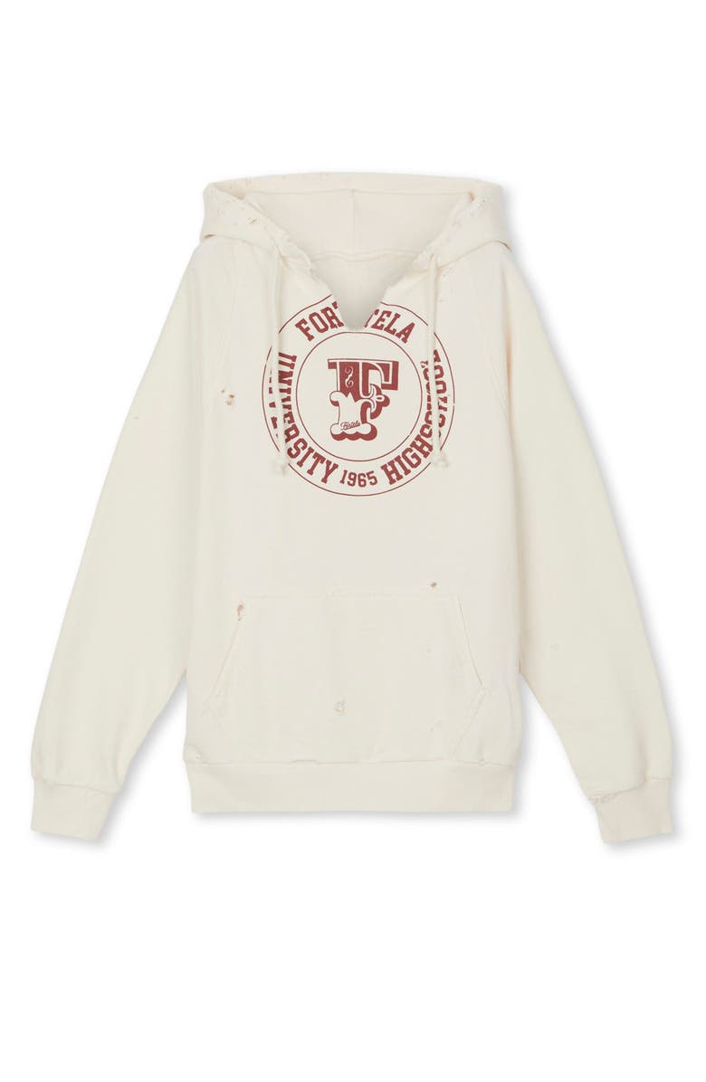 Fortela Holly Cotton Sweatshirt, Main, color, Ecru