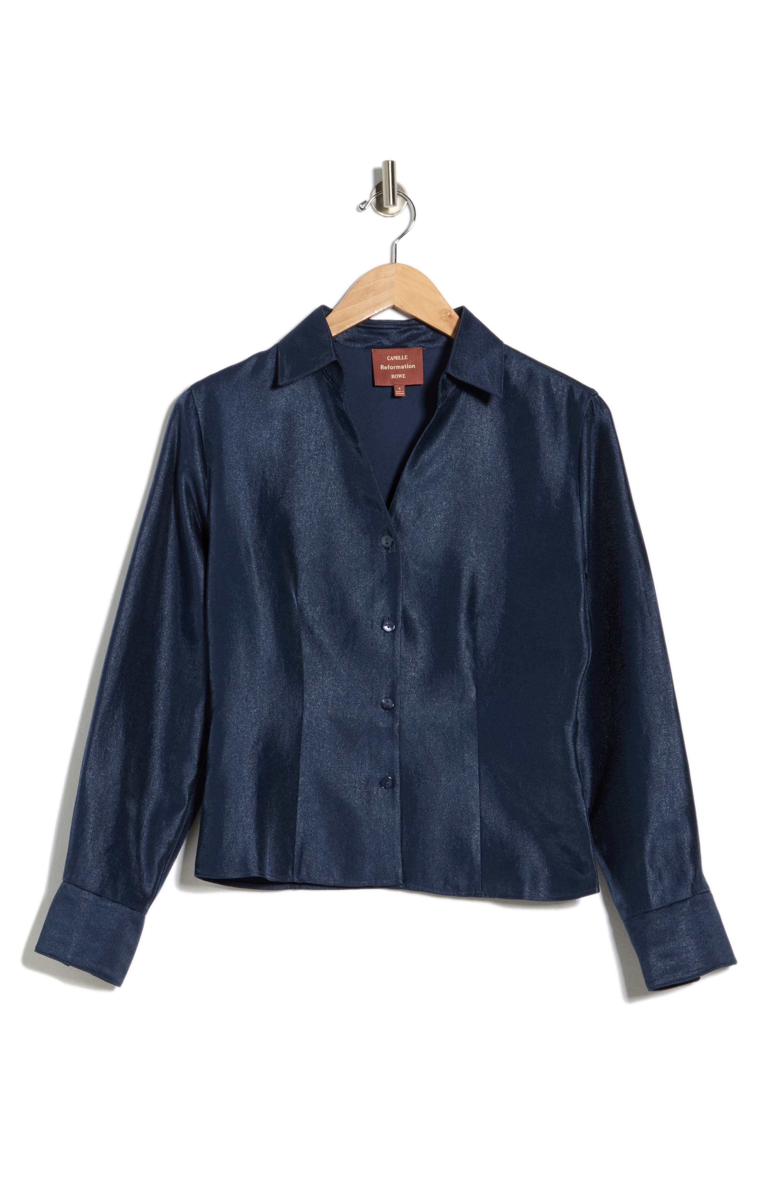 Reformation x Camille Rowe Nico Button-Up Shirt