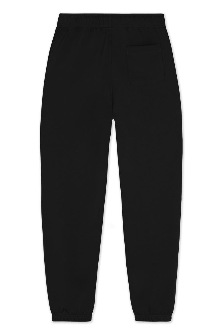 Heartly Ghost Midweight Relaxed Fleece Track Pants, Alternate, color, Black