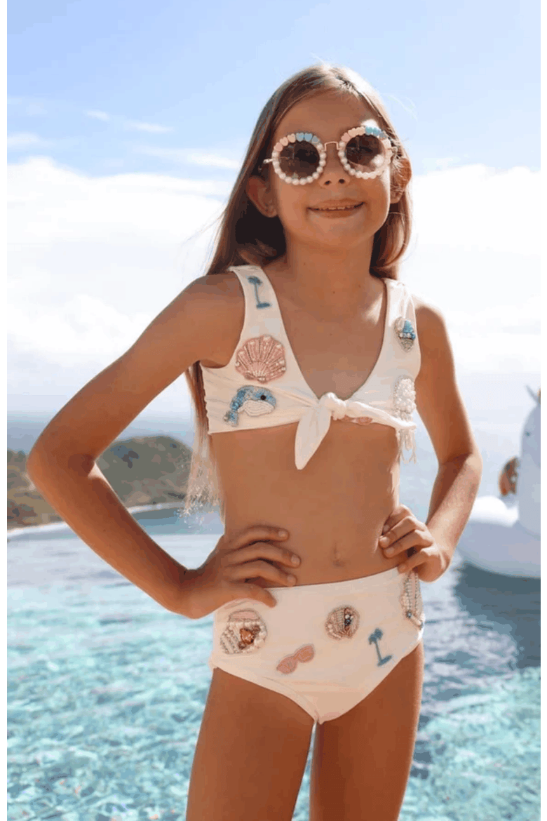 Dream Mermaid Bikini, Alternate, color, White