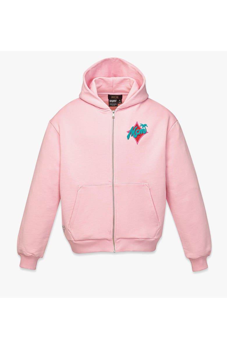 MCM x SNIPES Zip Hoodie, Main, color, Pink