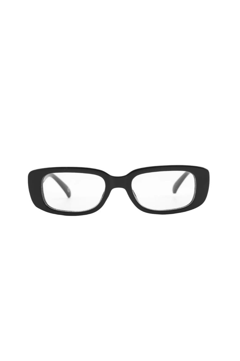 Bouquet Sunglasses, Main, color, Gloss Black - Clear Lens