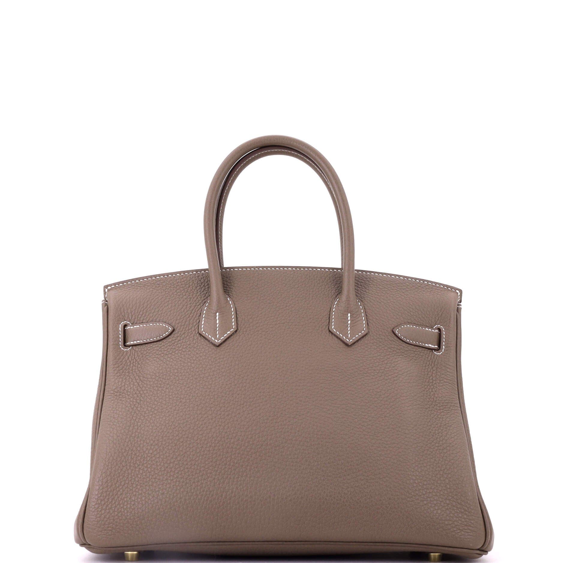 Pre-Owned Hermes Birkin Handbag Grey Togo with Gold Hardware 30, Alternate, color, Etoupe
