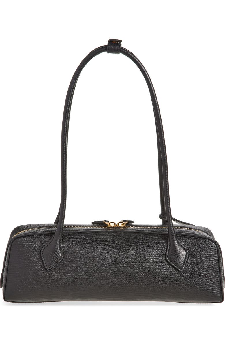 Alaïa Medium Le Teckel East/West Leather Shoulder Bag, Alternate, color,