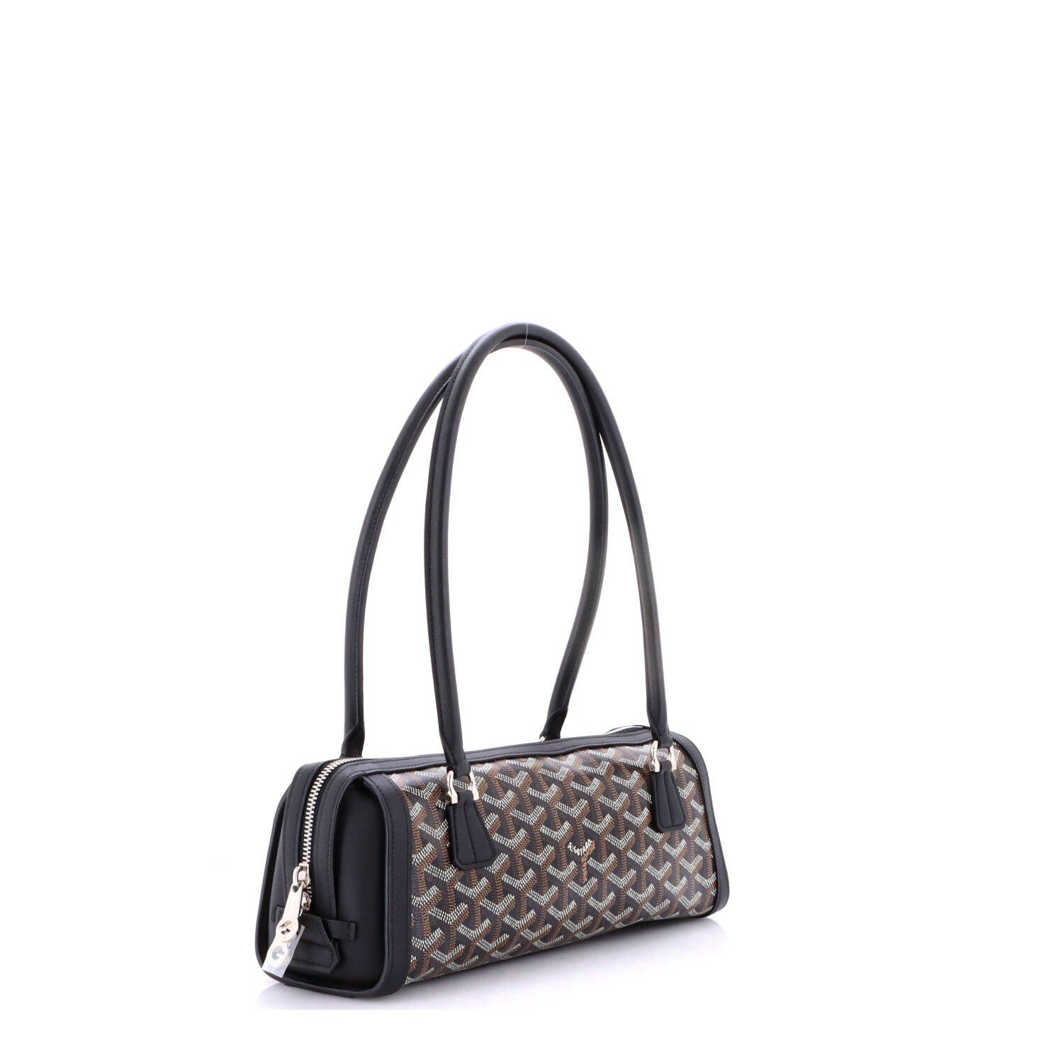 Bonbonniere Bag Coated Canvas, Alternate, color, Black