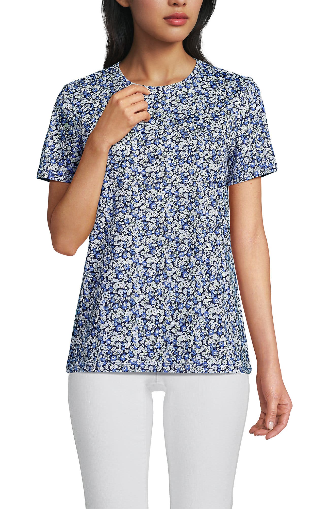 Navy/Clear Blue Ditsy Floral
