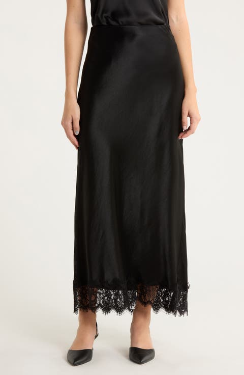 The Lacy Favorite Satin Maxi Skirt