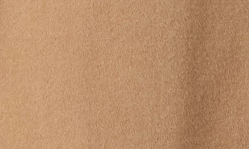 Bruno Magli Double Face Wool Blend Coat In Brown