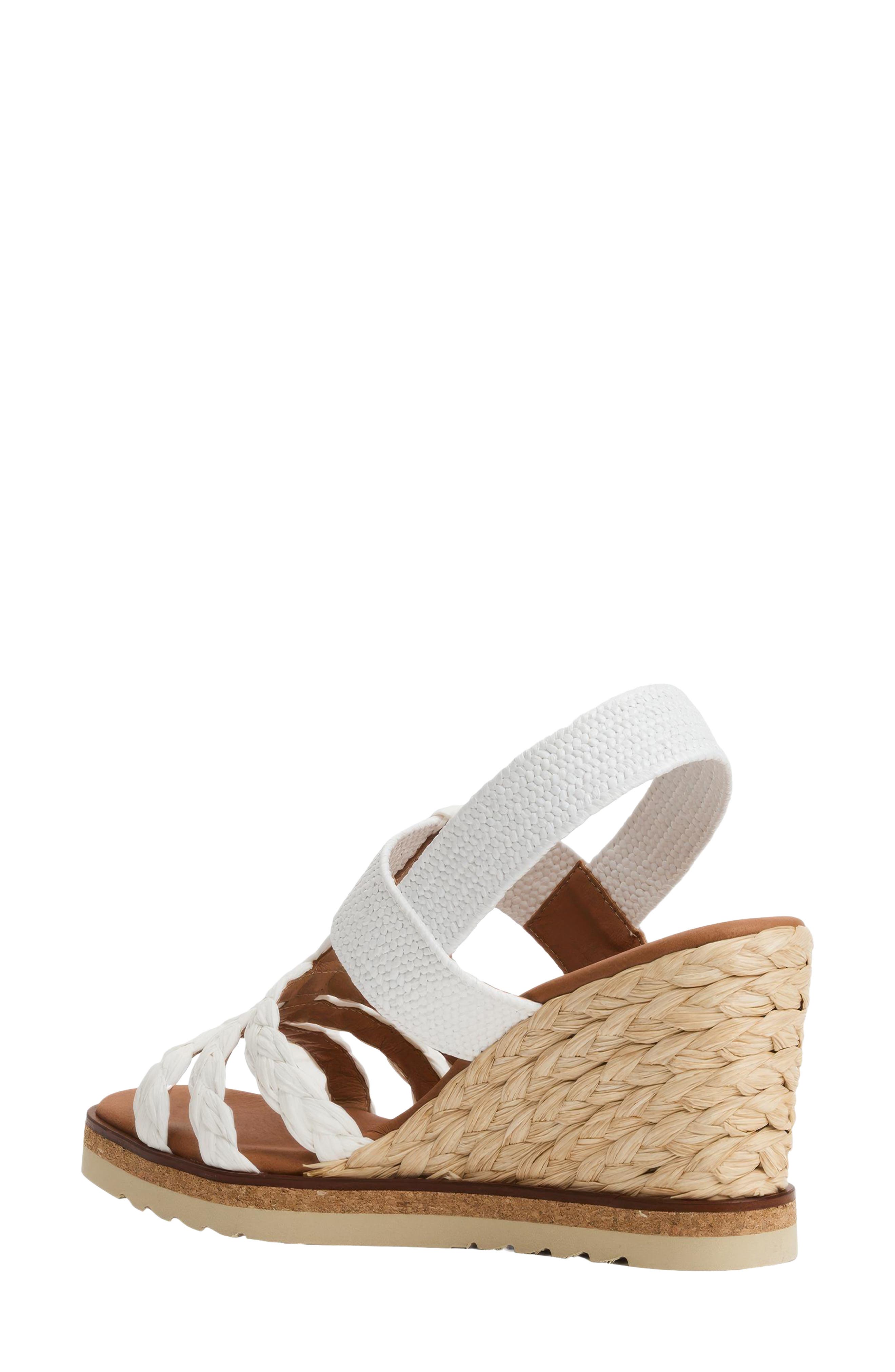 André Assous Maria Wedge Sandal, Alternate, color, White