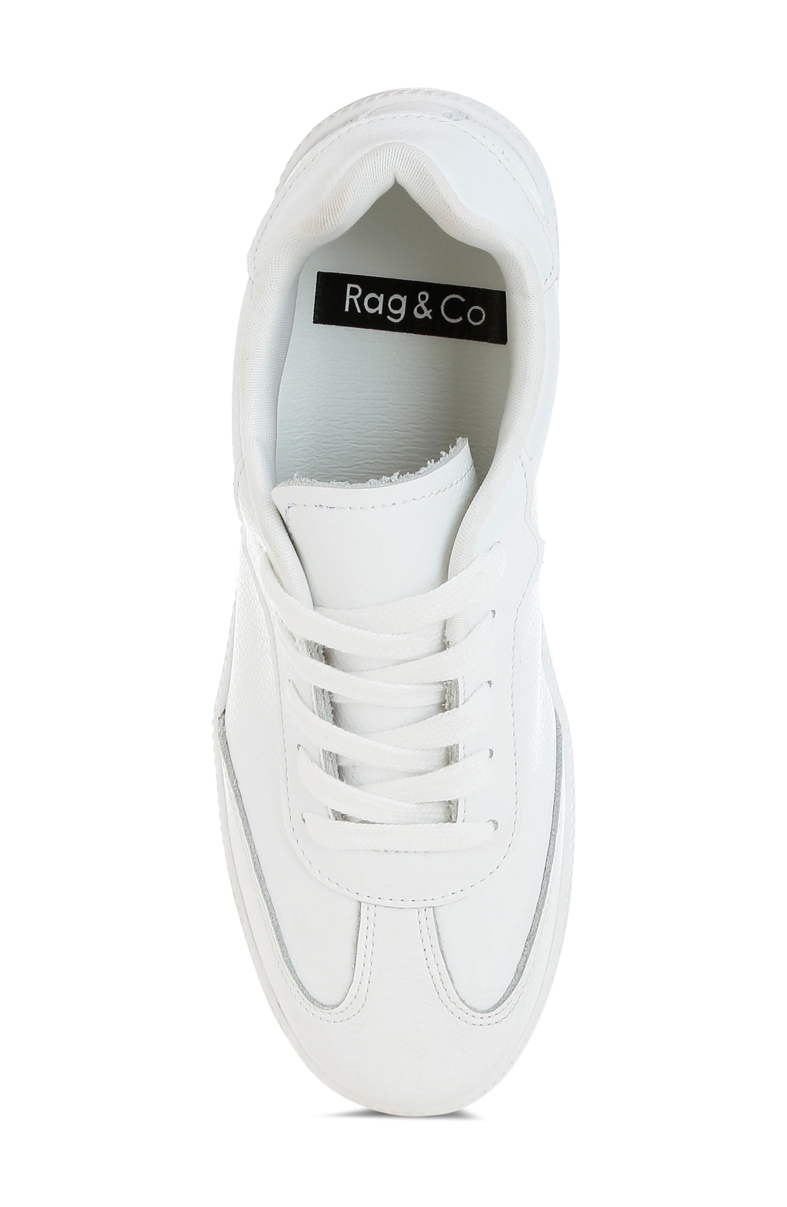 Bostonia Bike Toe Leather Sneaker, Alternate, color, WHITE