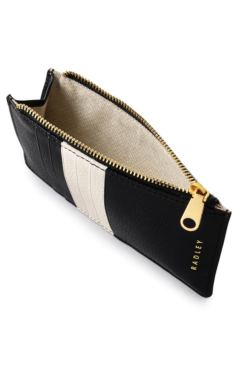 Radley Bishops Lane Leather Zip Wallet, Alternate, color, Black