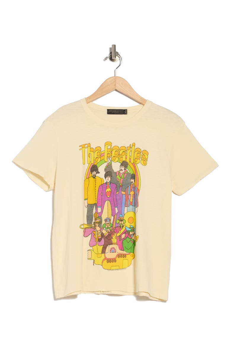 The Beatles Yellow Submarine Graphic Tee, Alternate, color, BIRCH/ YELLOW MULTI