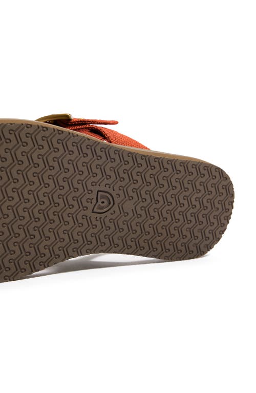 Rothys Rothy's The T-strap Sandal In Brick