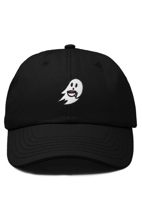 Coffee Ghost Embroidered Hat