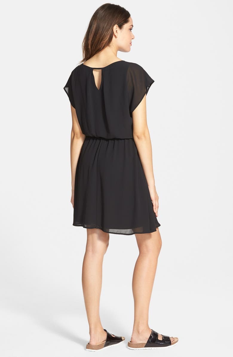 All in Favor V-Neck Chiffon Dress, Alternate, color,