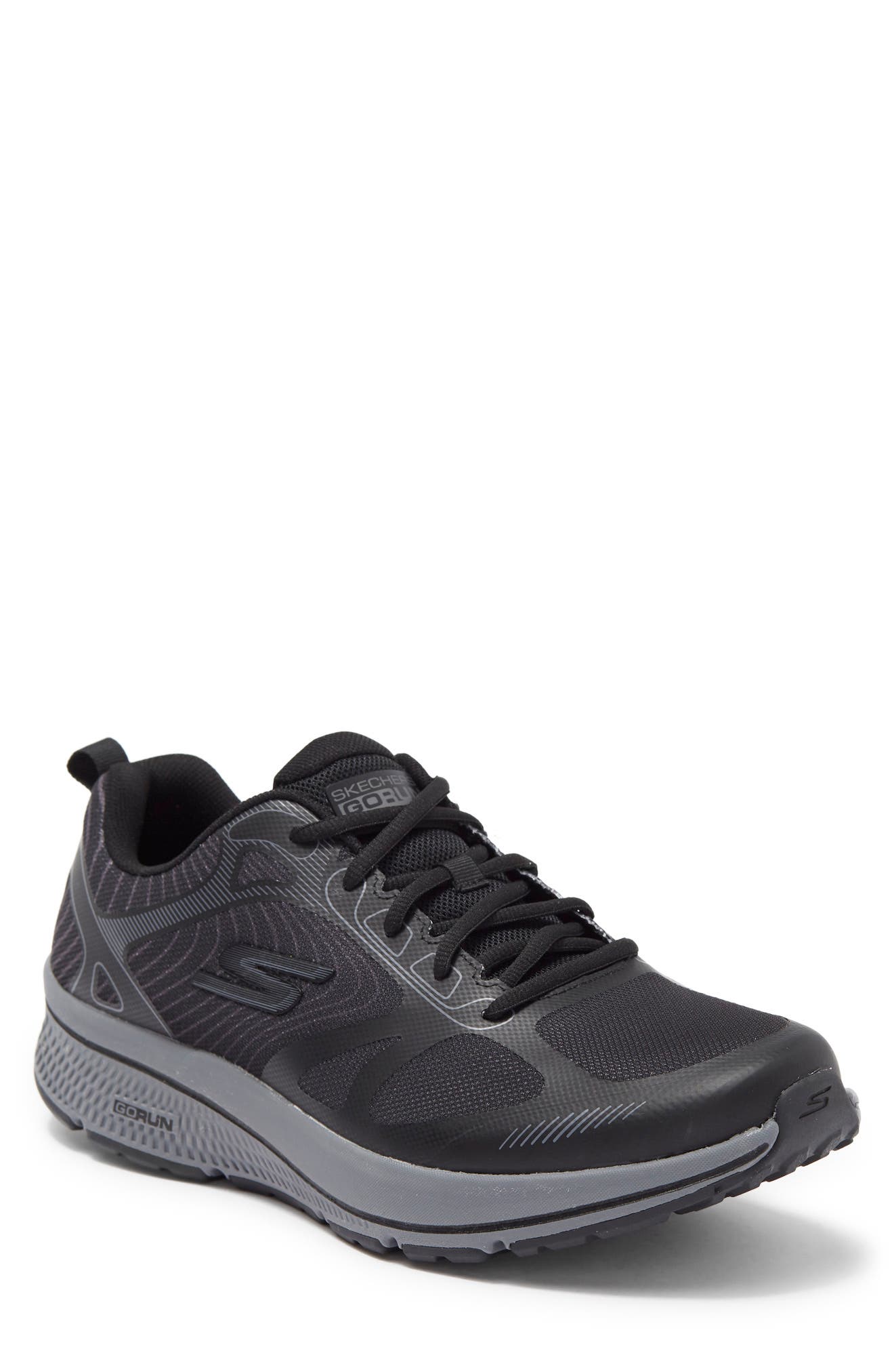 Go Run Consistent Fleet Rush Running Shoe, Main, color, BKGY