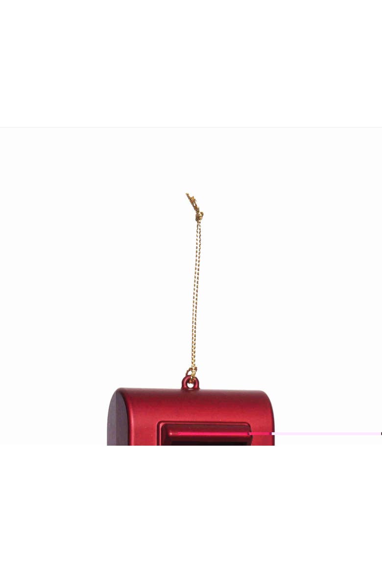 Santa Mail Box Christmas Tree Ornament, Alternate, color, Red