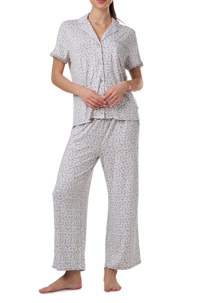 Splendid Notch Collar Pajamas, Alternate, color, Daisy Pop Toss