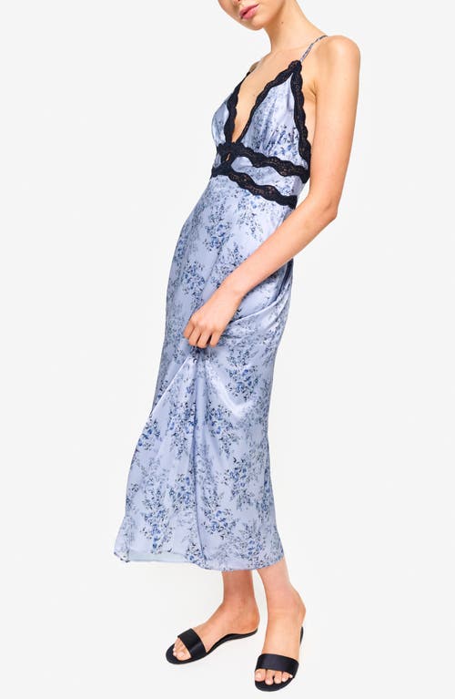 Cami Nyc Roya Floral Silk Midi Slipdress In Primavera Shadow