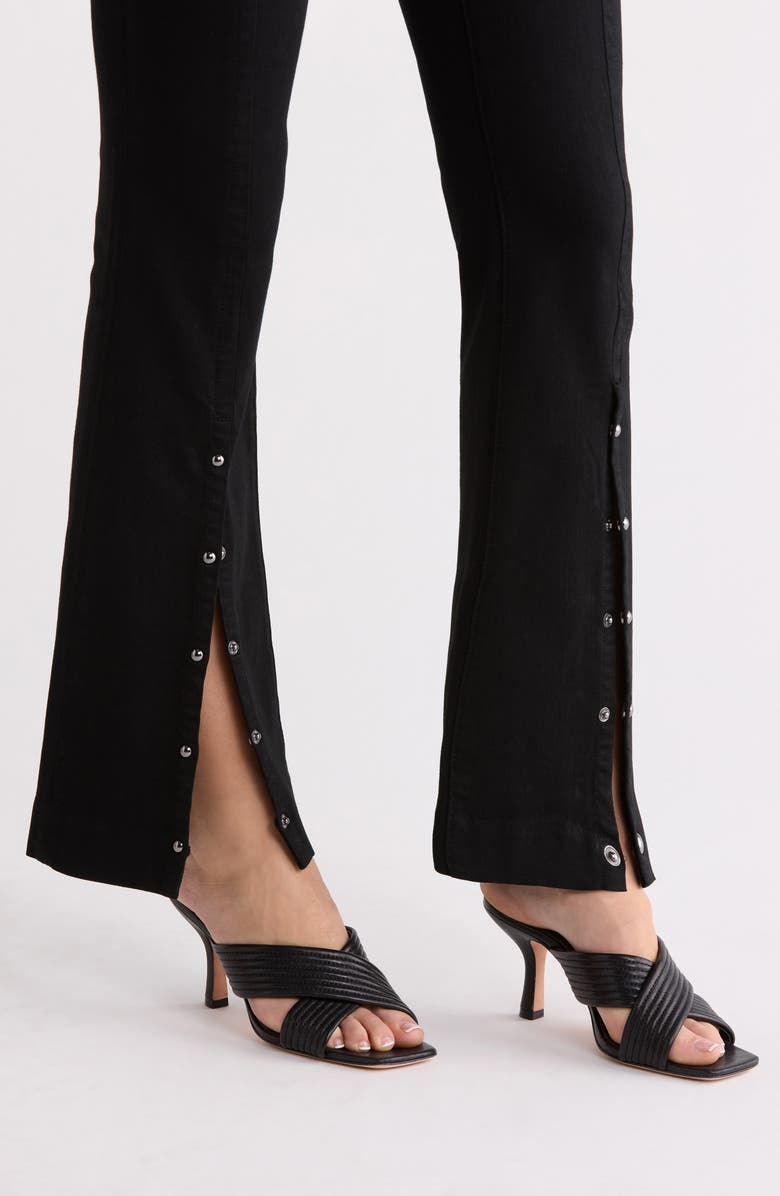 PAIGE Manhattan High Waist Bootcut Jeans, Alternate, color, Black Shadow