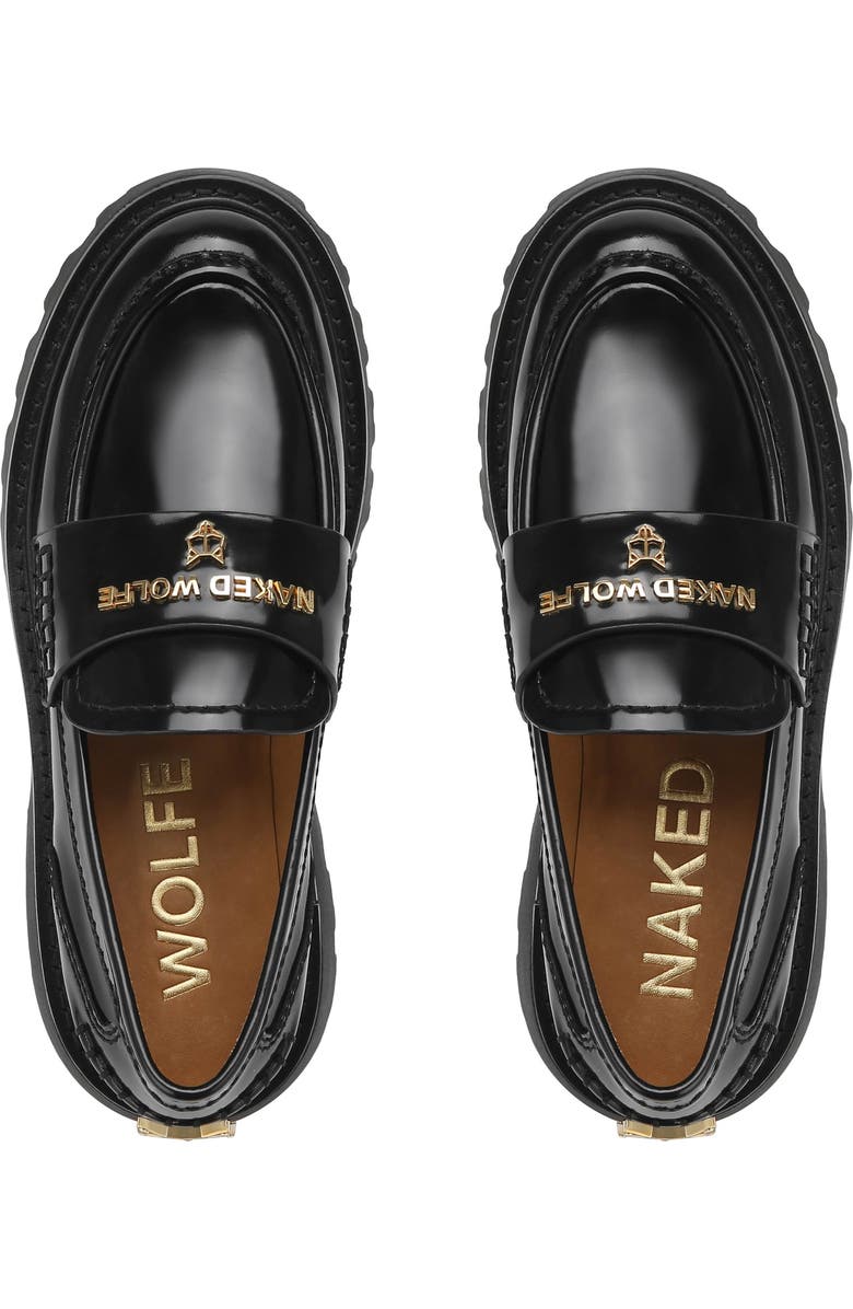 Naked Wolfe Flawed Box Loafer, Alternate, color, Black