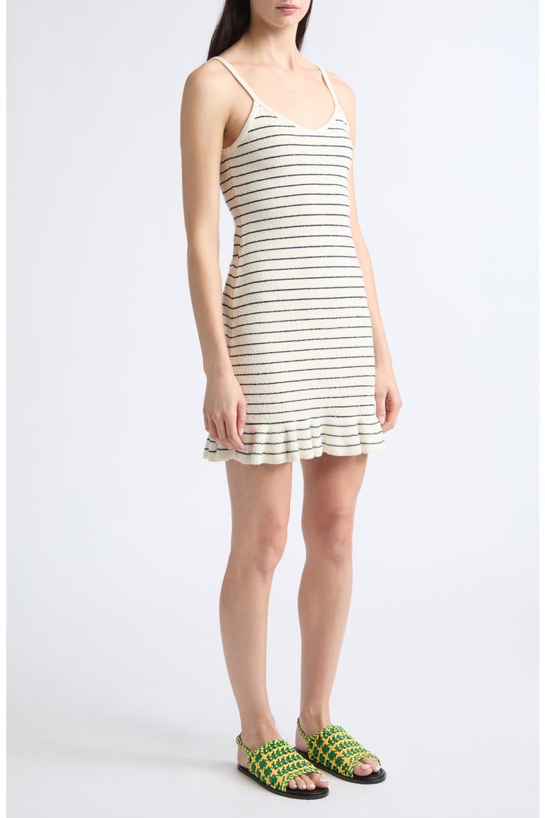 Ruffle Hem Minidress, Alternate, color, WHITE