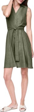 DKNY Melange Fit and Flare Dress