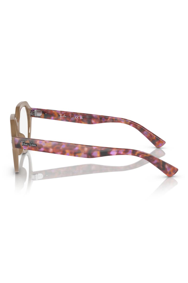 RX7214F 51mm Square Optical Glasses, Alternate, color, WHITE