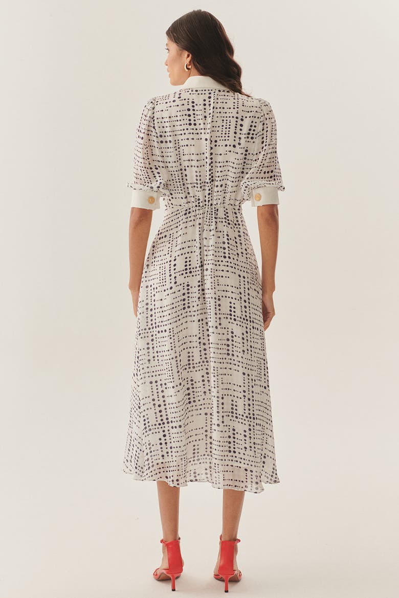 Sawyer Midi Dress, Alternate, color, BLUE-WHITE