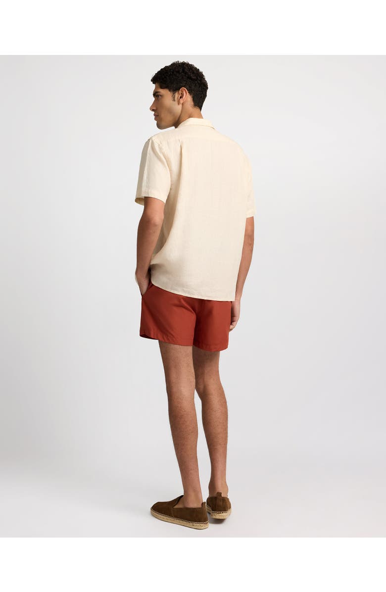 Onia Linen Pintuck Camp Shirt, Alternate, color, Natural