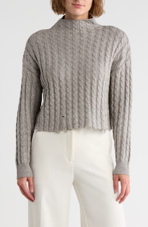 Turtleneck Cable Knit Sweater